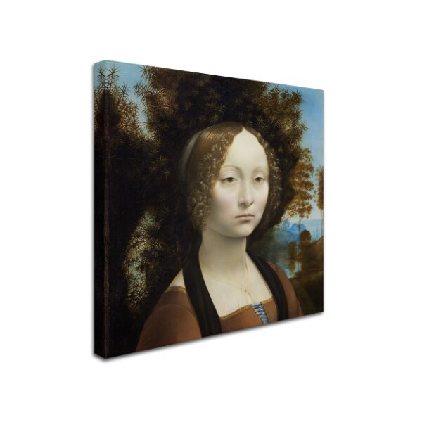 Da Vinci 'Ginevra De Benci' Canvas Art,35x35
